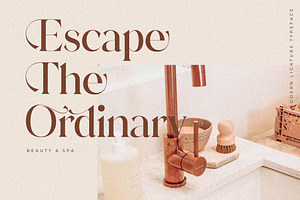 Adorage Modern Ligature Typeface