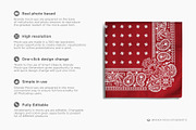 Bandana Mock-up, a Mask Mockup by Branda Keeps (Thumbnail 2 of 17)