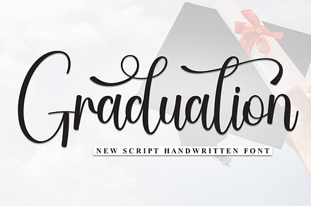 Graduation | Script Font, a Handwritten Font by Scratchones