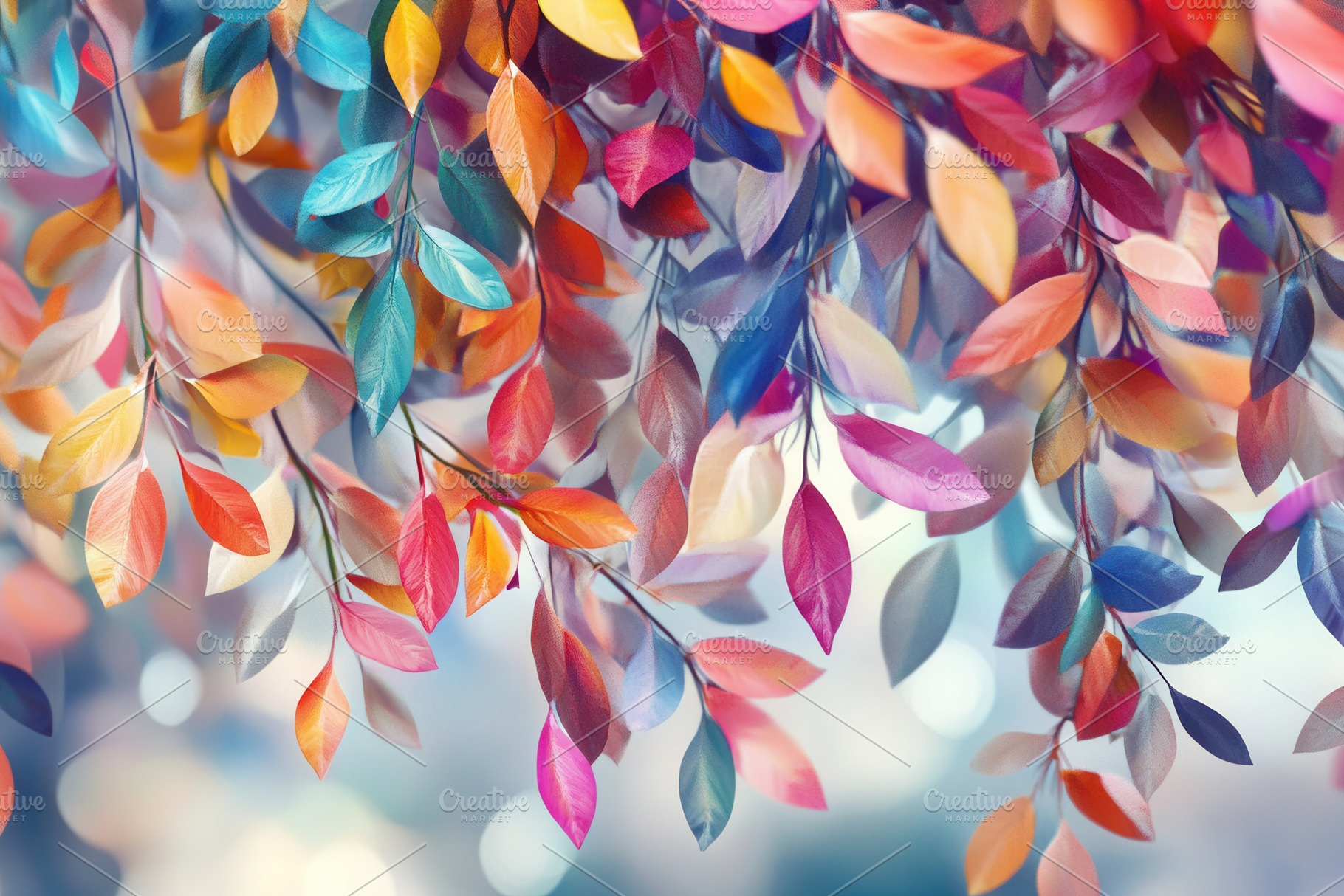 3D illustration of a colorful tree, a Photo by Pavel_design