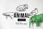 Wild Animal Icons Pack, an Outline Icon by Hatch Design Workshop (Thumbnail 10 of 10)