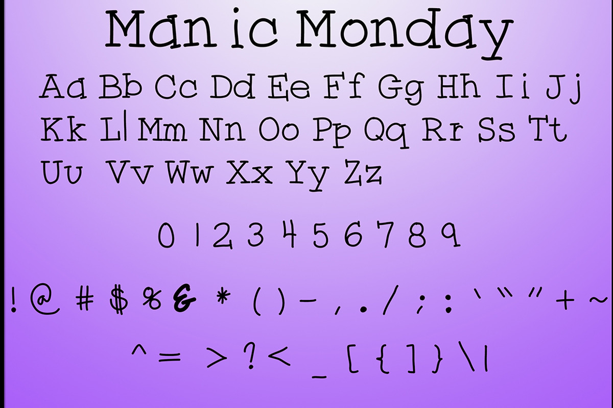 Manic Monday preview 2