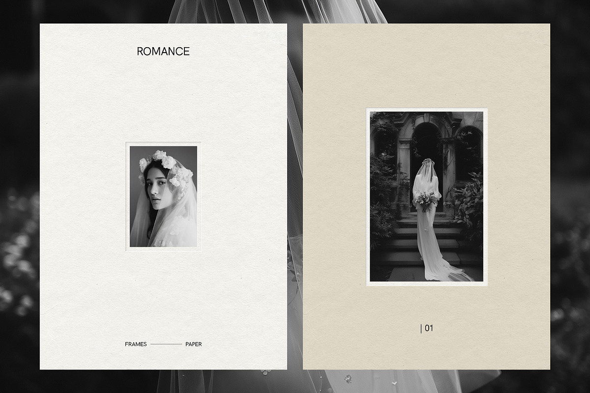 ROMANCE Paper Frames & Textures, a Texture Graphic by Aesthetic Eye (Photo 1 of 9)