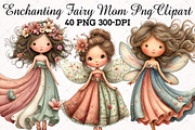 Enchanting Fairy Mom PNG Clipart, an Illustration by RobertsArt (Thumbnail 1 of 5)