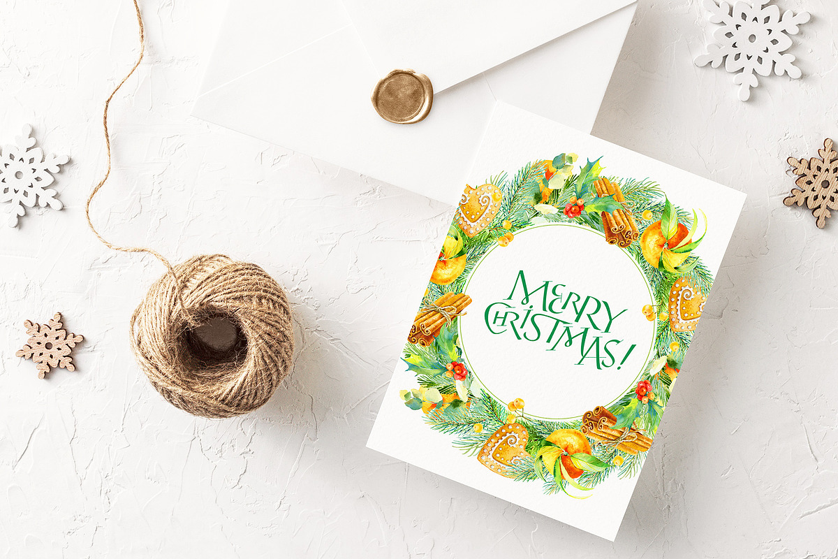 Delicious Christmas Watercolor set, a Decorative Illustration by Natasha Koltsova (Photo 3 of 10)