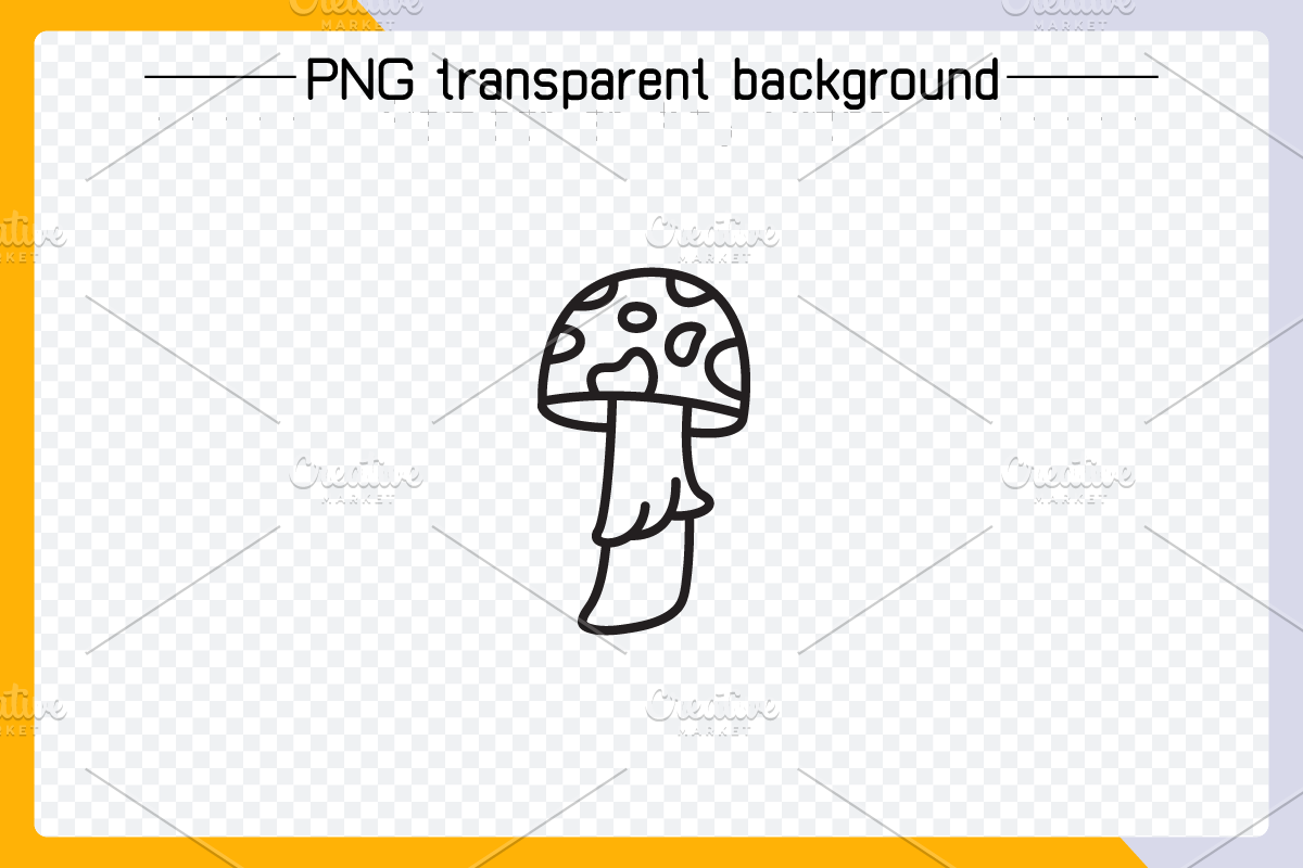 Mushroom and Toadstool Icons Vector, an Outline Icon by Designfour (Photo 6 of 6)
