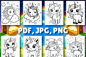 Baby Unicorn Coloring Pages For Kids