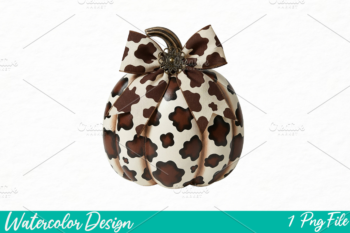 Coquette Pumpkin Png, an Illustration by Watercolor design (Photo 1 of 3)
