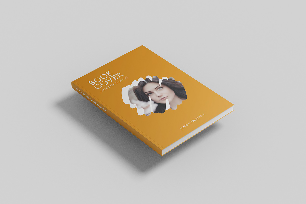 Realistic Book Cover Mockup, a Books & Magazine Mockup by Graphic Deal