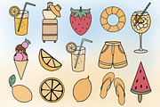 Travel Clipart Set, a Decorative Illustration by Mari_Caliart (Thumbnail 3 of 9)
