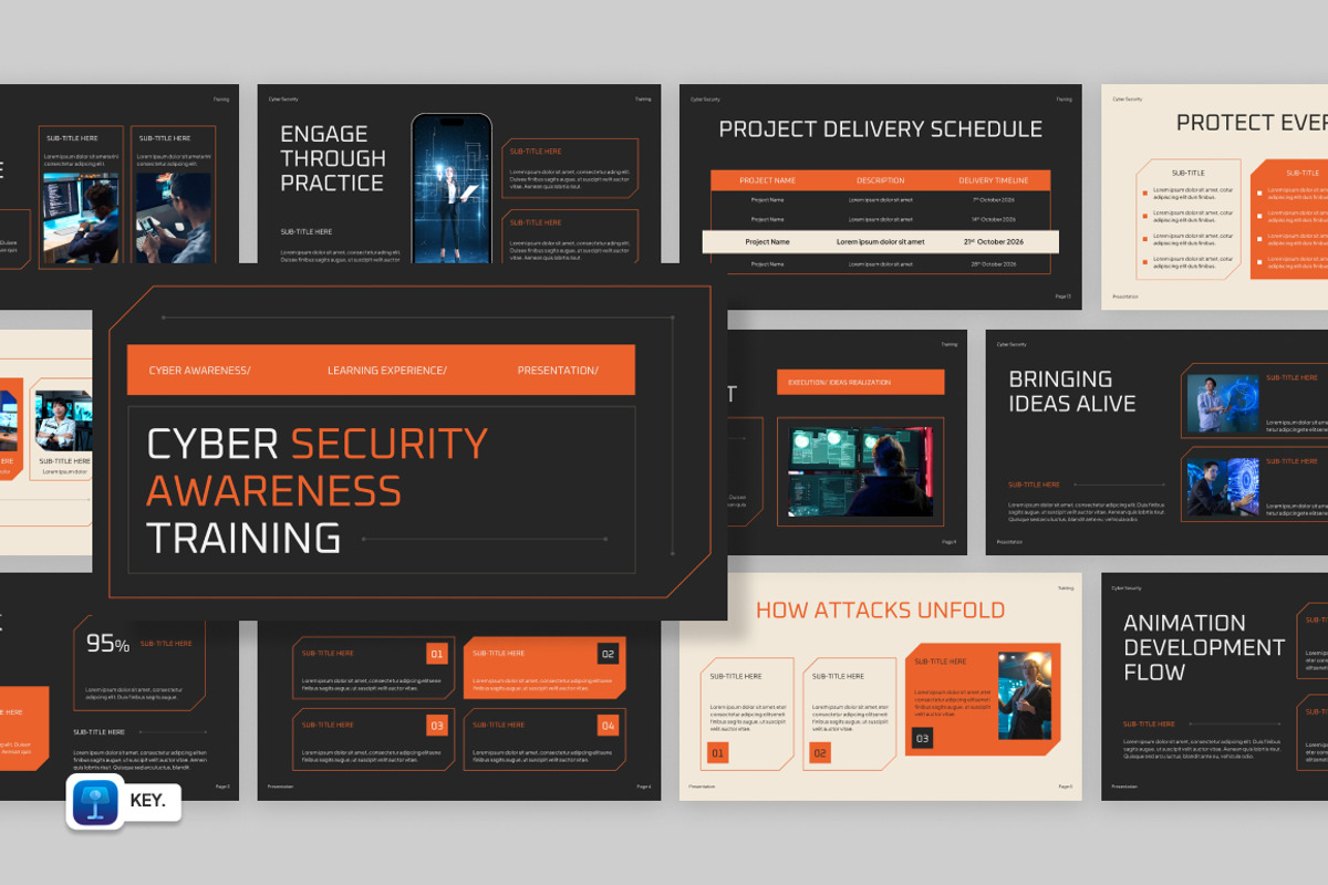 Cyber Security Awareness Training, a Presentation Template by Loin Studio (Photo 1 of 4)