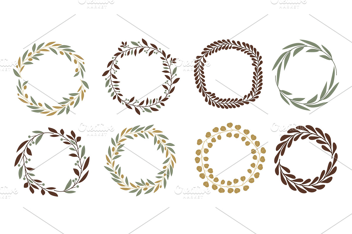 Leaves frames and elements, an Object Graphic by Woters little shop (Photo 7 of 7)