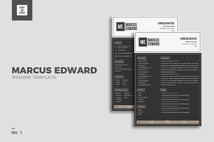 Minimalist Resume No. 1