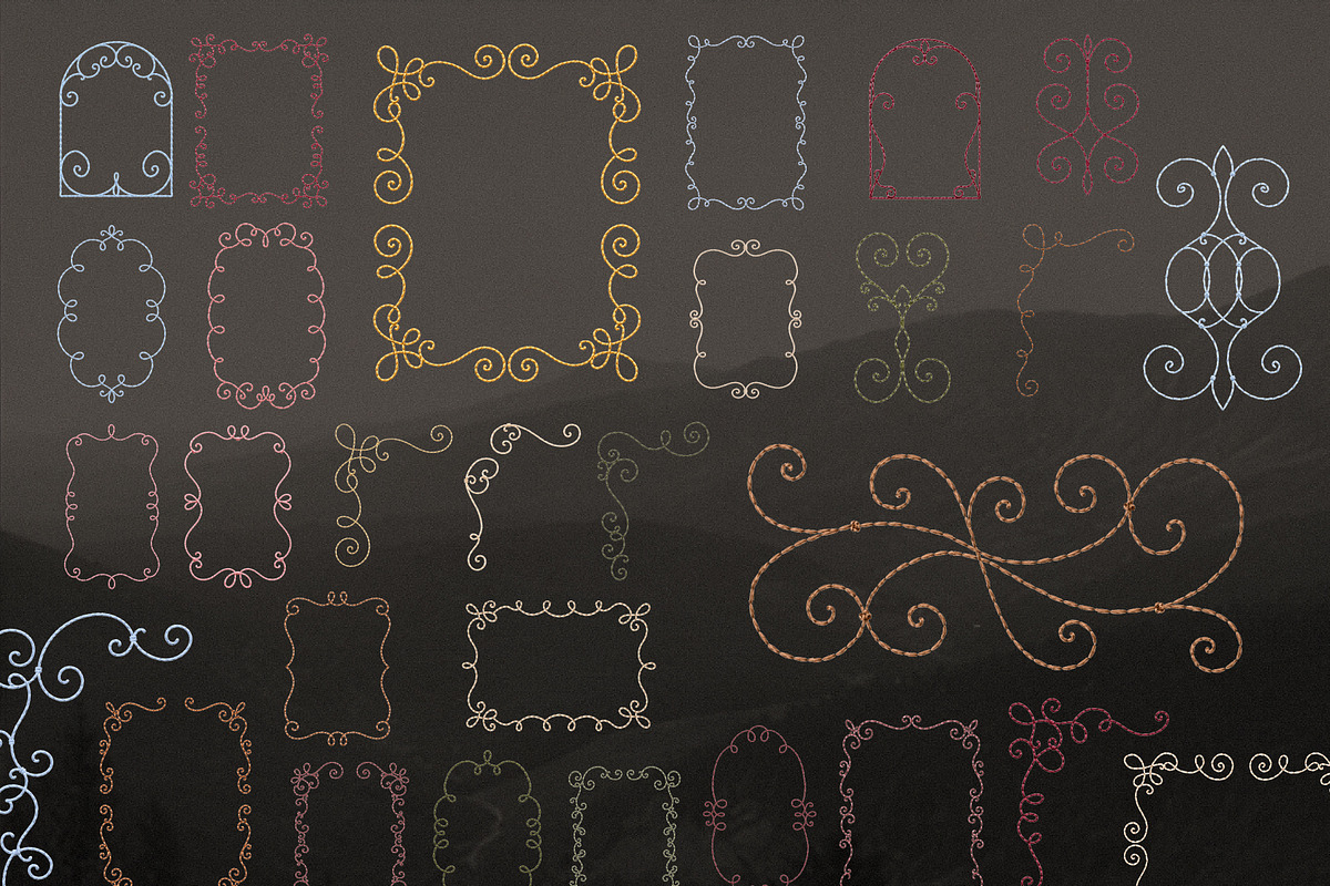 Velvet Poetry: Curly Embroidered, an Object Graphic by Hello Muse (Photo 5 of 10)
