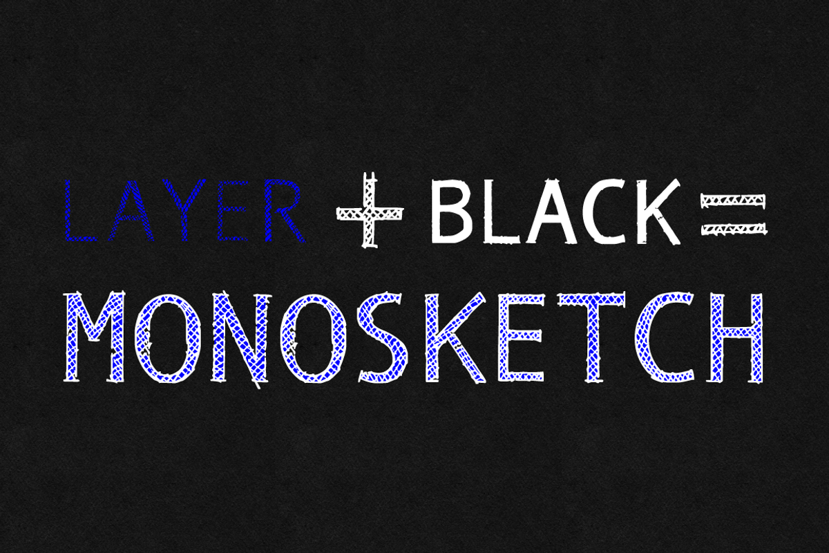 Monosketch - 3 fonts preview 4