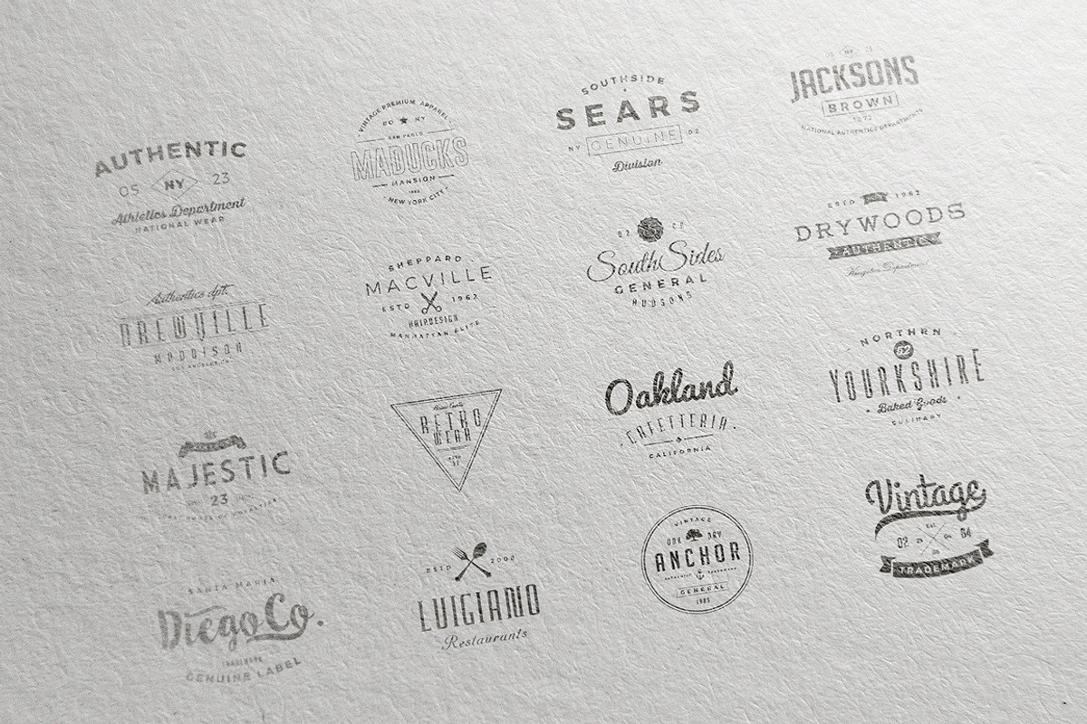 Vintage Logos and Badges Set 5, a Branding & Logo Template by Graphicdome (Photo 5 of 5)