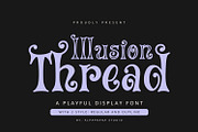 Illusion Thread - Display Font, a Handwritten Font by Alpaprana (Thumbnail 1 of 10)