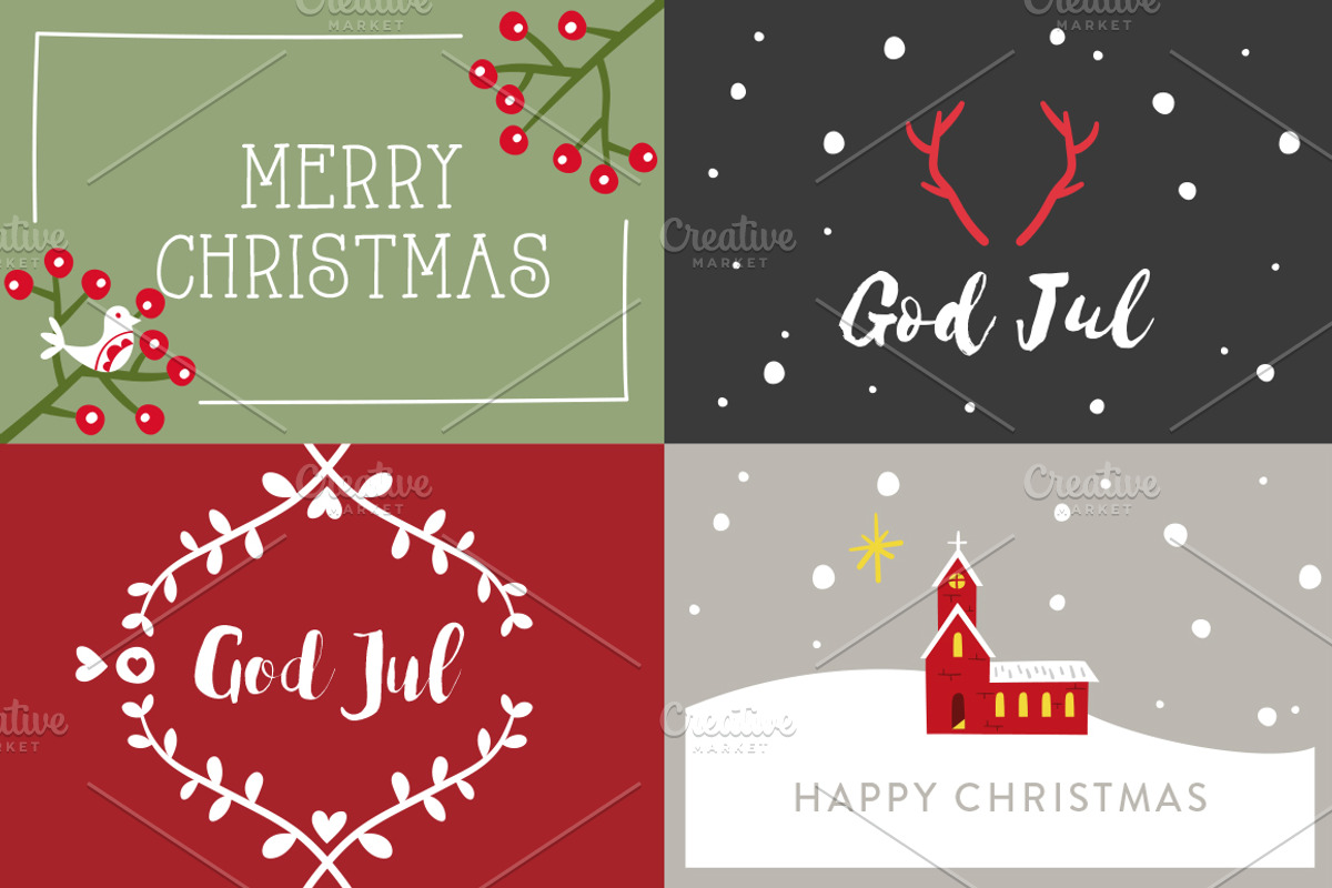 Scandinavian Christmas illustrations, an Illustration by Little Bean (Photo 4 of 6)