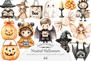 Neutral Halloween Clipart, an Illustration by Design Market (Thumbnail 1 of 5)