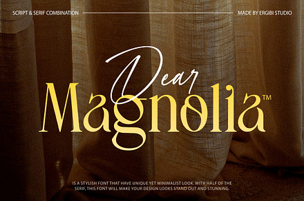 Dear Magnolia - Font Duo