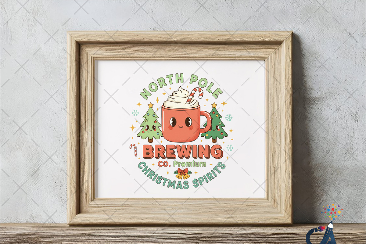 Christmas Sublimation Design PNG, an Illustration by Creative Art (Photo 3 of 6)