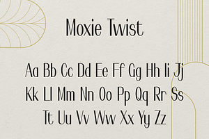 Moxie Twist - 1930s Typeface