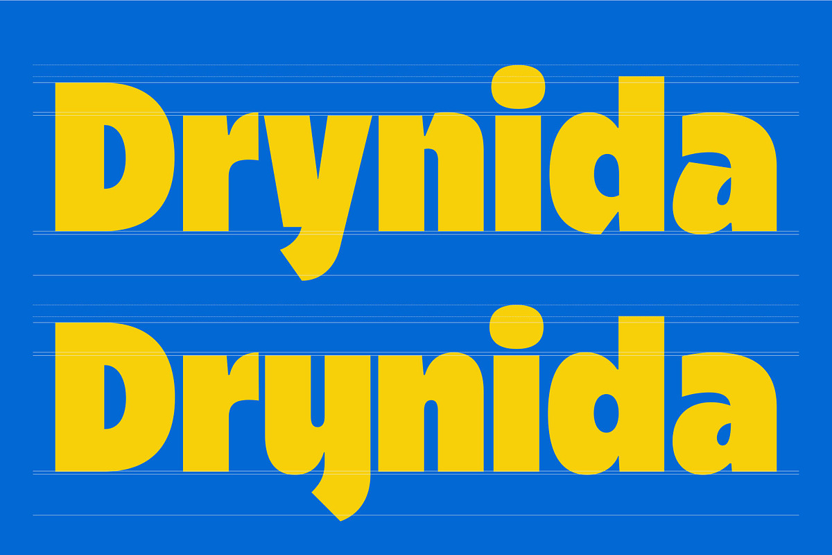 Drynida - 90’s Pop Headline font, a Font by Roams Type (Photo 5 of 10)
