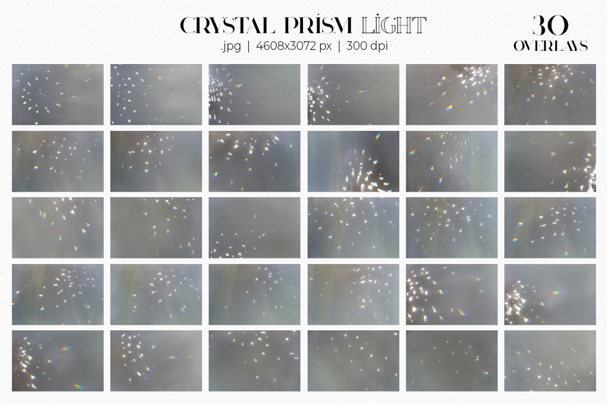 Crystal Prism Light / 30 Overlays, a Layer Style Add-On by Julie&Taily (Photo 4 of 13)