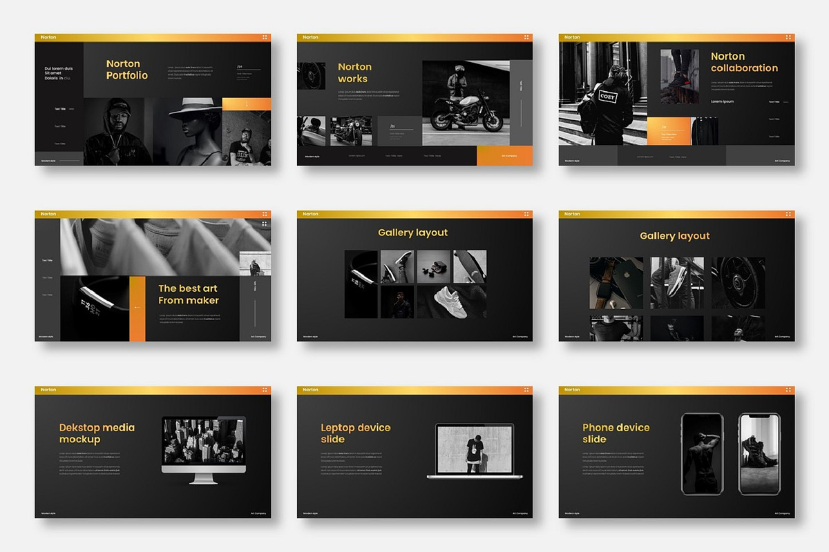 Norton - Business Google Slide Templ, a Presentation Template by Dens Creative Studio (Photo 4 of 6)