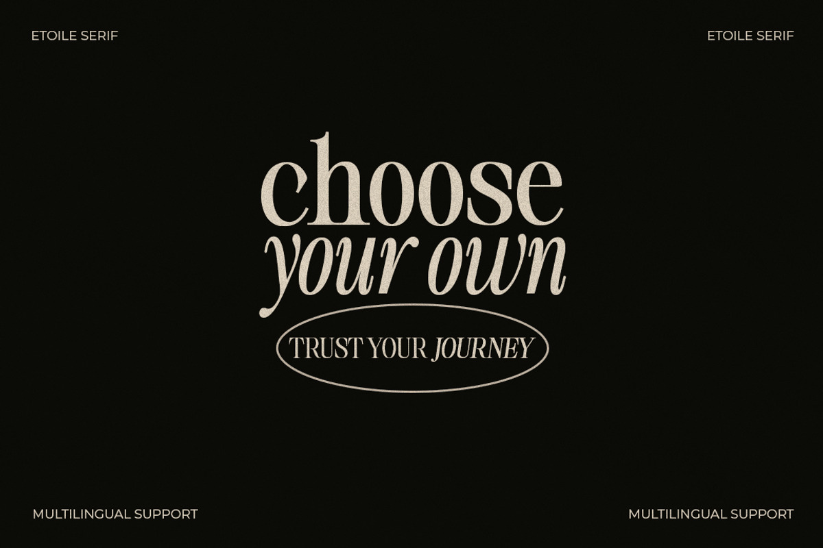 Etoile Club Chaos | 16 Font, a Serif Font by Natural Ink Studio (Photo 10 of 15)