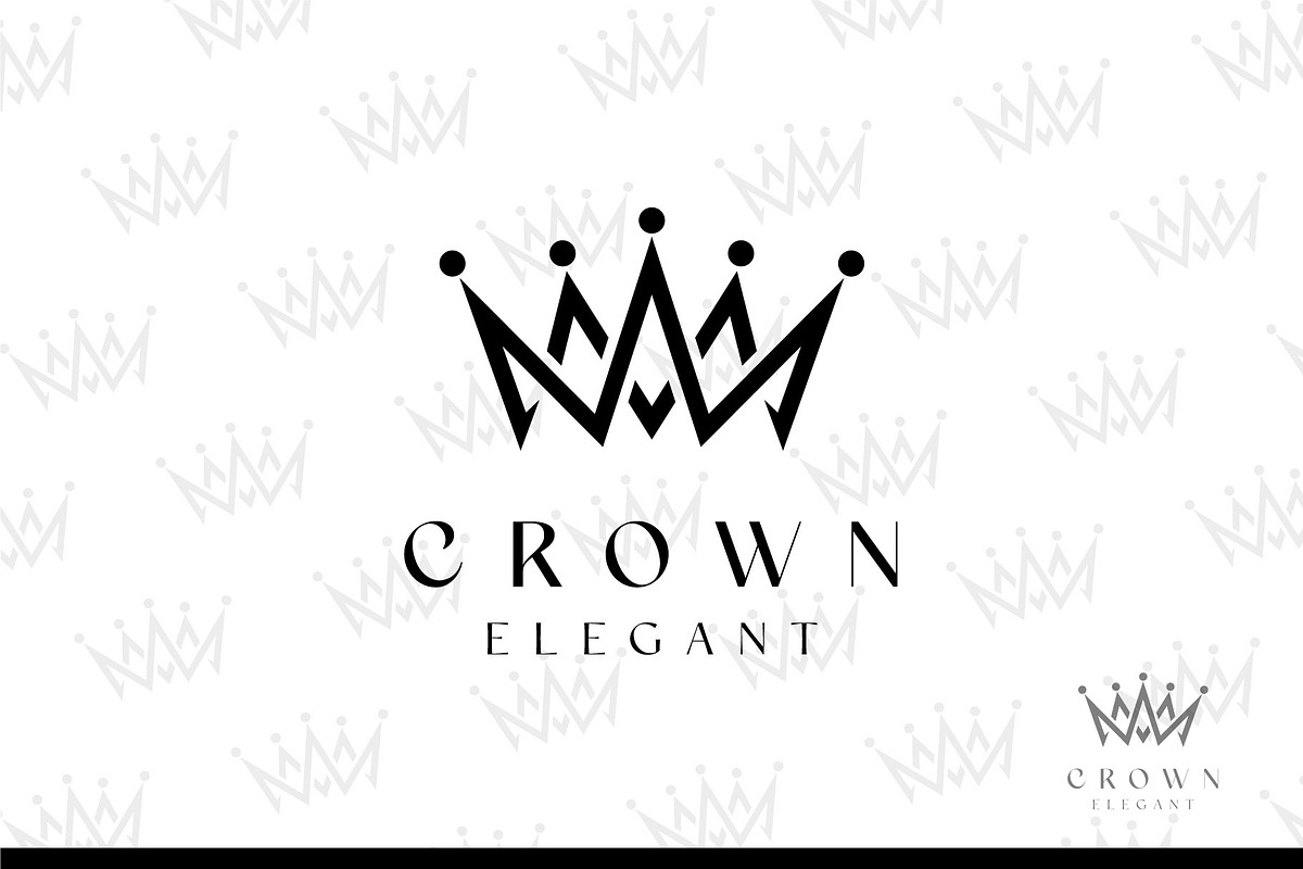 Crown Logo Design Editable Template, a Branding & Logo Template by OMii Designs (Photo 2 of 3)