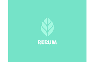 Abstract leaf minimalistic logo, an Object Illustration by Bureau