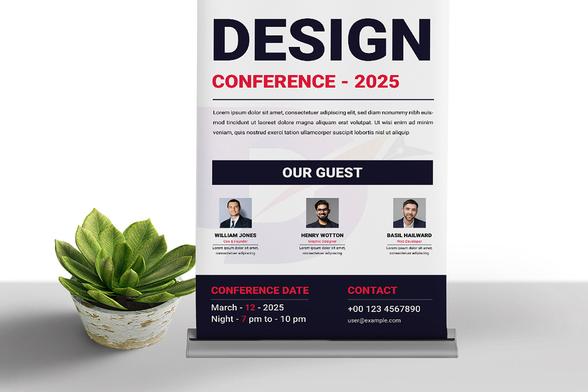 Conferences Roll Up Banner, a Flyer Template by MightyDesign (Photo 5 of 8)