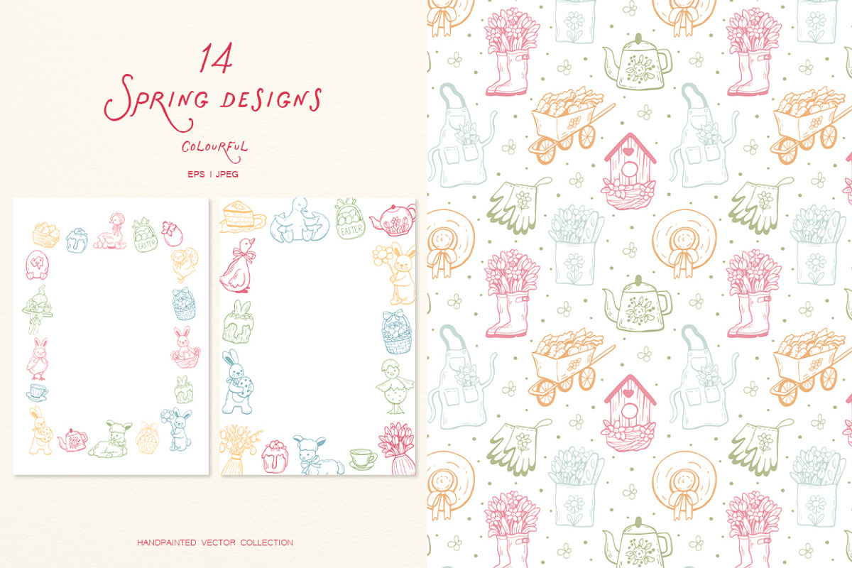 Whimsical Set Cozy Spring, a Seasonal Illustration by ViktoriyaD (Photo 15 of 22)