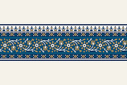 Blue Indian Block Print: Border Vol2, a Pattern Graphic by StabuLaRasa illustration (Thumbnail 12 of 13)