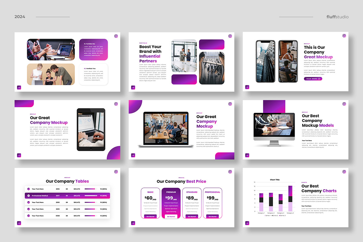 Creative Gradient Keynote Template, a Presentation Template by fluffstudio (Photo 5 of 6)