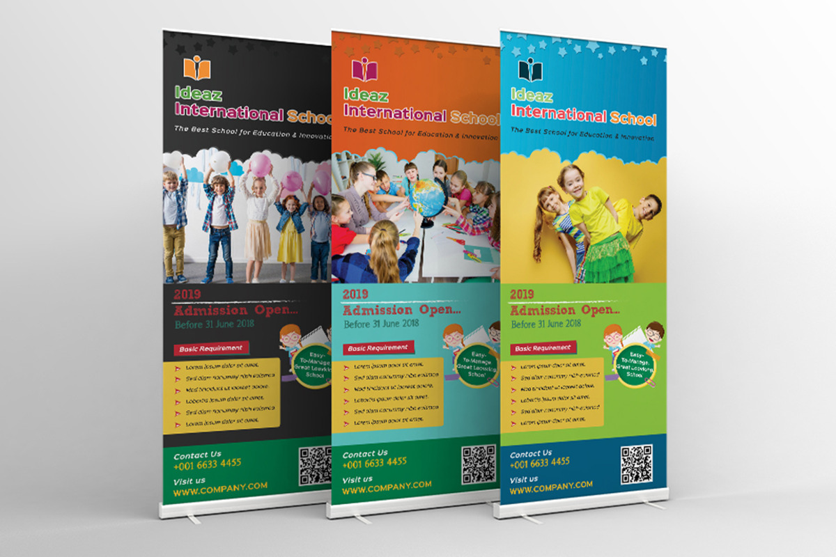 School Education Roll-Up Banner Sign, a Flyer Template by ideaz_sabbir (Photo 7 of 9)