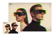 Glitch Retro Photo Effect Template, a Layer Style Add-On by DesignerCandies (Thumbnail 4 of 7)