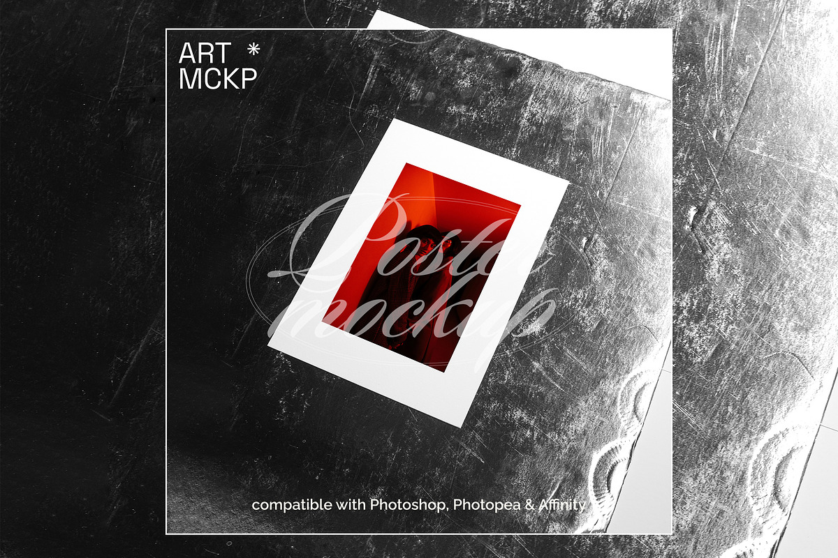 DinA art print: modern poster mockup, a Merchandise Mockup by MCKP*ME (Photo 2 of 3)