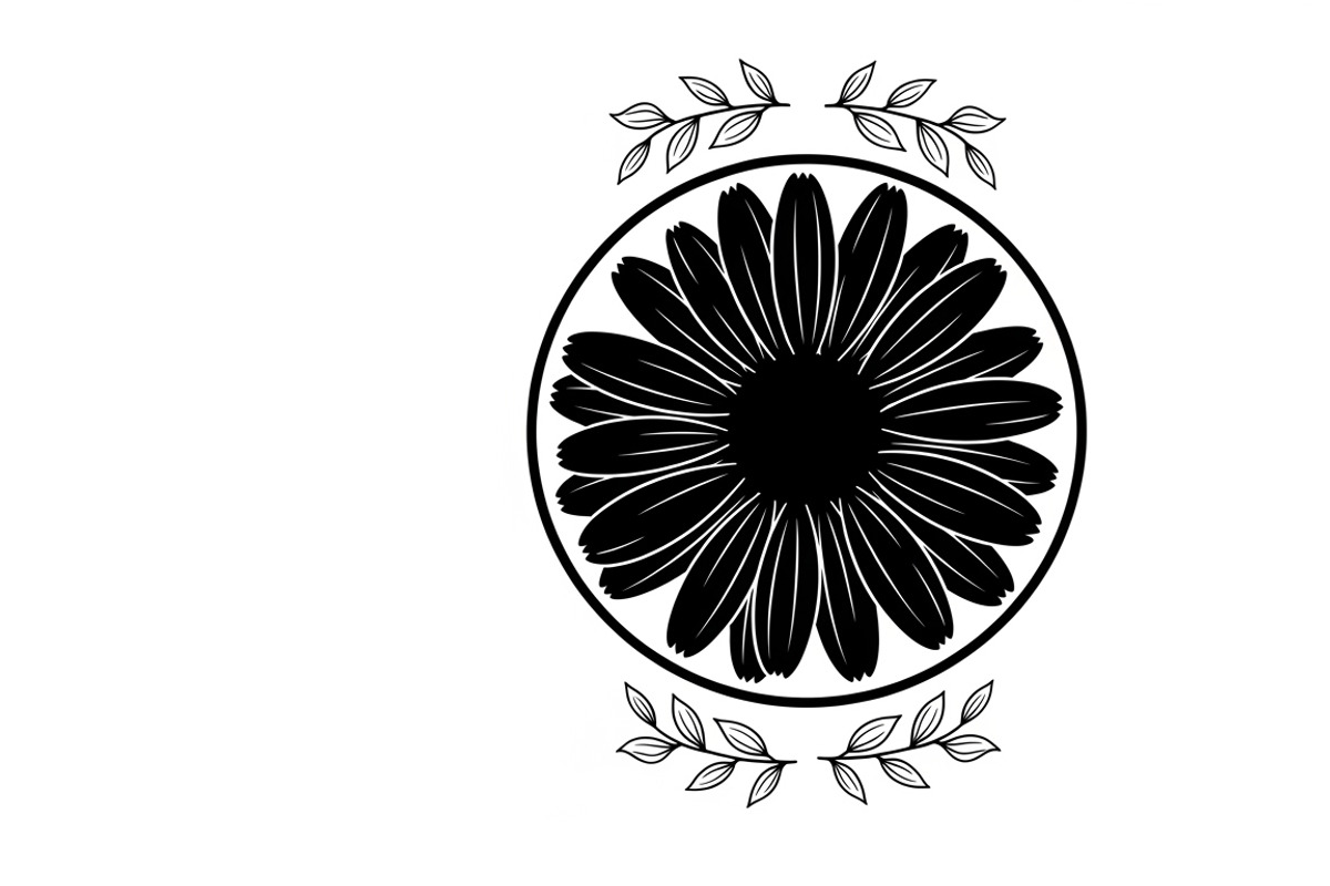 Charming daisy circle decor design, an Illustration by Amazin_art (Photo 26 of 27)
