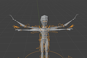 Obsidian 3D Humanoid, a Characters & Person 3D Model by MoniGarr (Thumbnail 4 of 6)