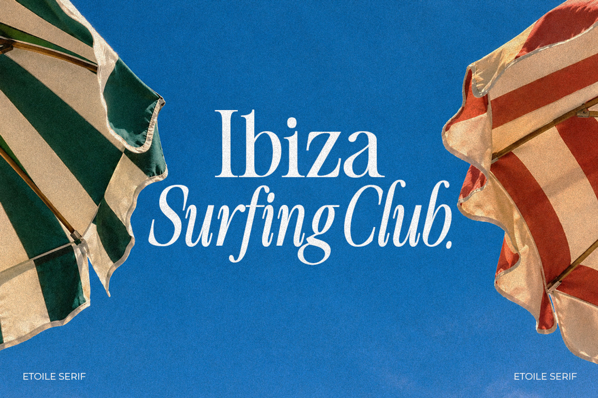 Etoile Club Chaos | 16 Font, a Serif Font by Natural Ink Studio (Photo 5 of 15)