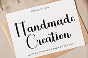 Handmade Creation, a Handwritten Font by FreshTypeINK (Thumbnail 1 of 8)