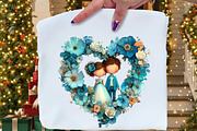 Valentine Weeding Couple Clipart, an Illustration by Craft Nest (Thumbnail 5 of 9)