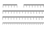 Scale for rulers. Ruler scale. Vecto, an Education Illustration by Drum ...