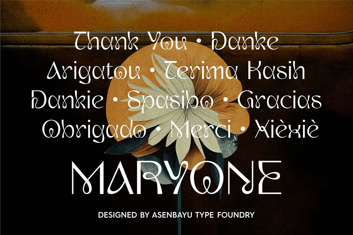 Maryone Font, a Serif Font by Asenbayu (Photo 15 of 15)