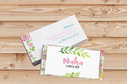 Watercolor Business Card Template, a Business Card Template by Studio 19 (Thumbnail 1 of 3)