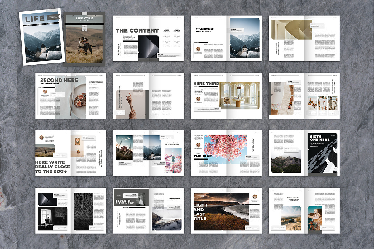 Lifestyle Indesign Template, a Magazine Template by Luuqas Design (Photo 10 of 10)