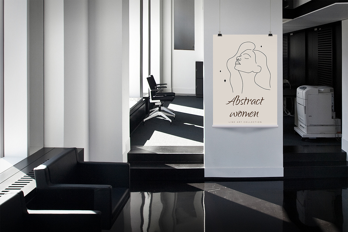 Abstract woman linear face, an Illustration by KeronnArt (Photo 4 of 10)