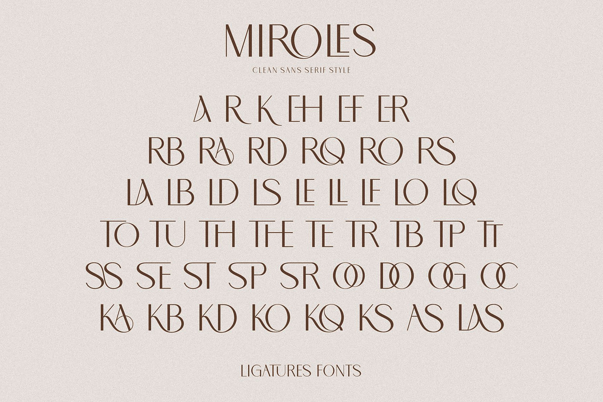 MIROLES, a Sans Serif Font by Penatic Studio (Photo 9 of 10)